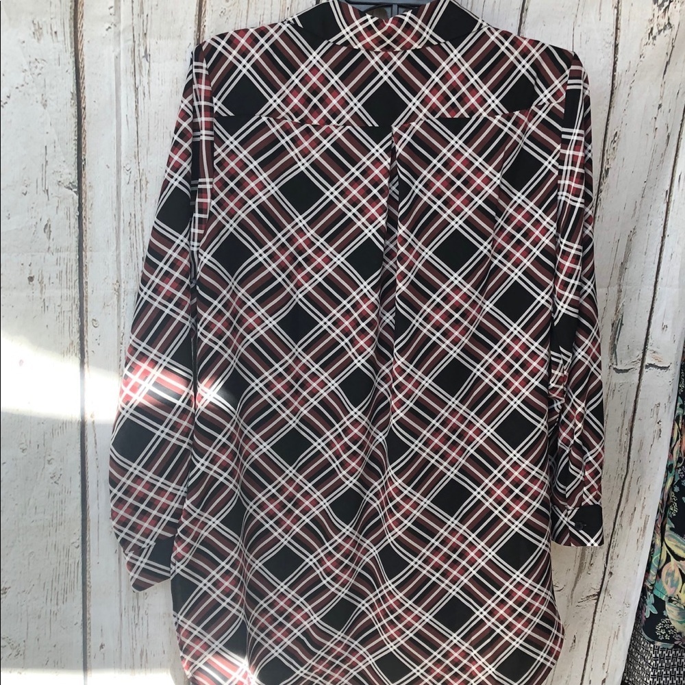 Como Vintage Long Sleeve Utility Tunic Blouse Medium Petite - NWOT - Picture 4 of 7